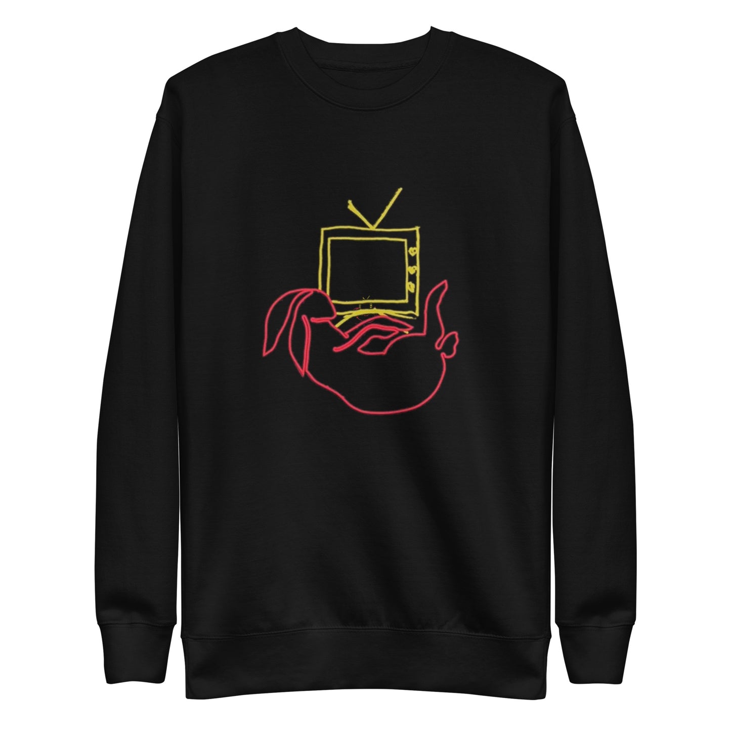 Love On Tour Bunny TV Longsleeve - Black